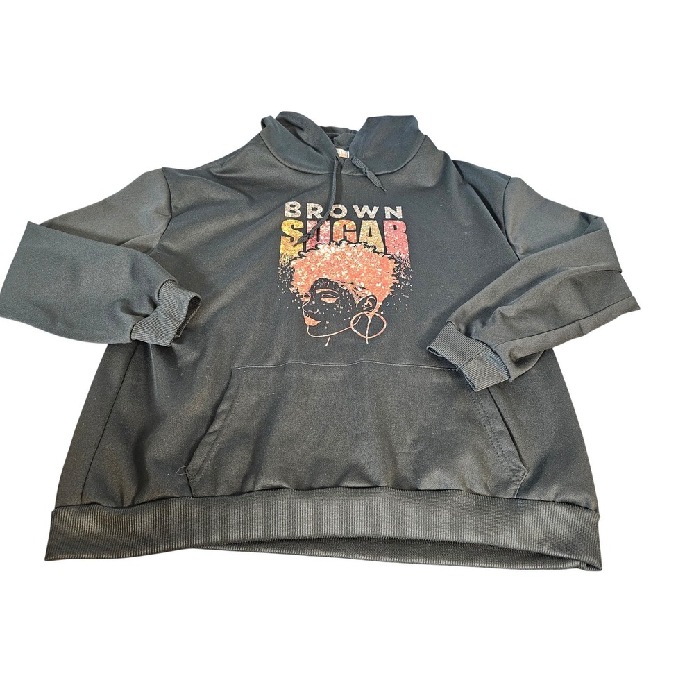 Chase New Design Mens Brown Sugar Graphic Hoodie Black Sweatshirt